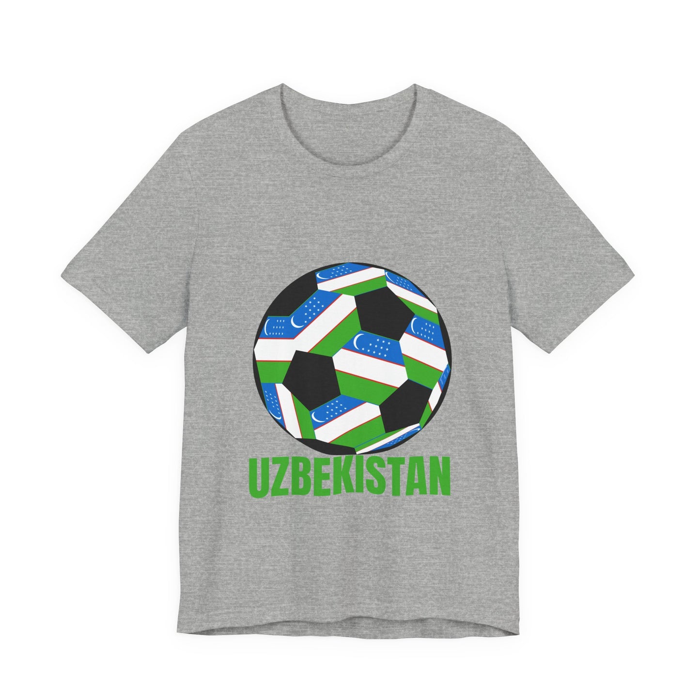 Uzbekistan Fan Specialty Soccer Ball Design T Shirt