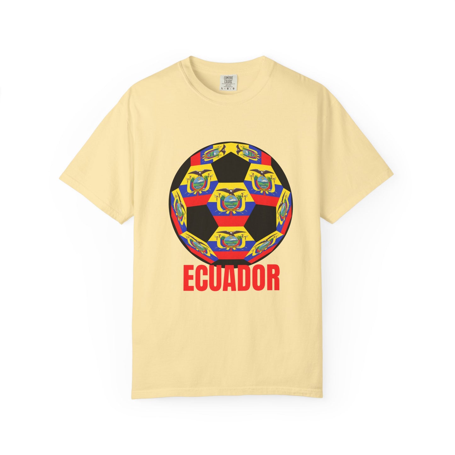 Ecuador Fan Specialty Soccer Ball Design T Shirt