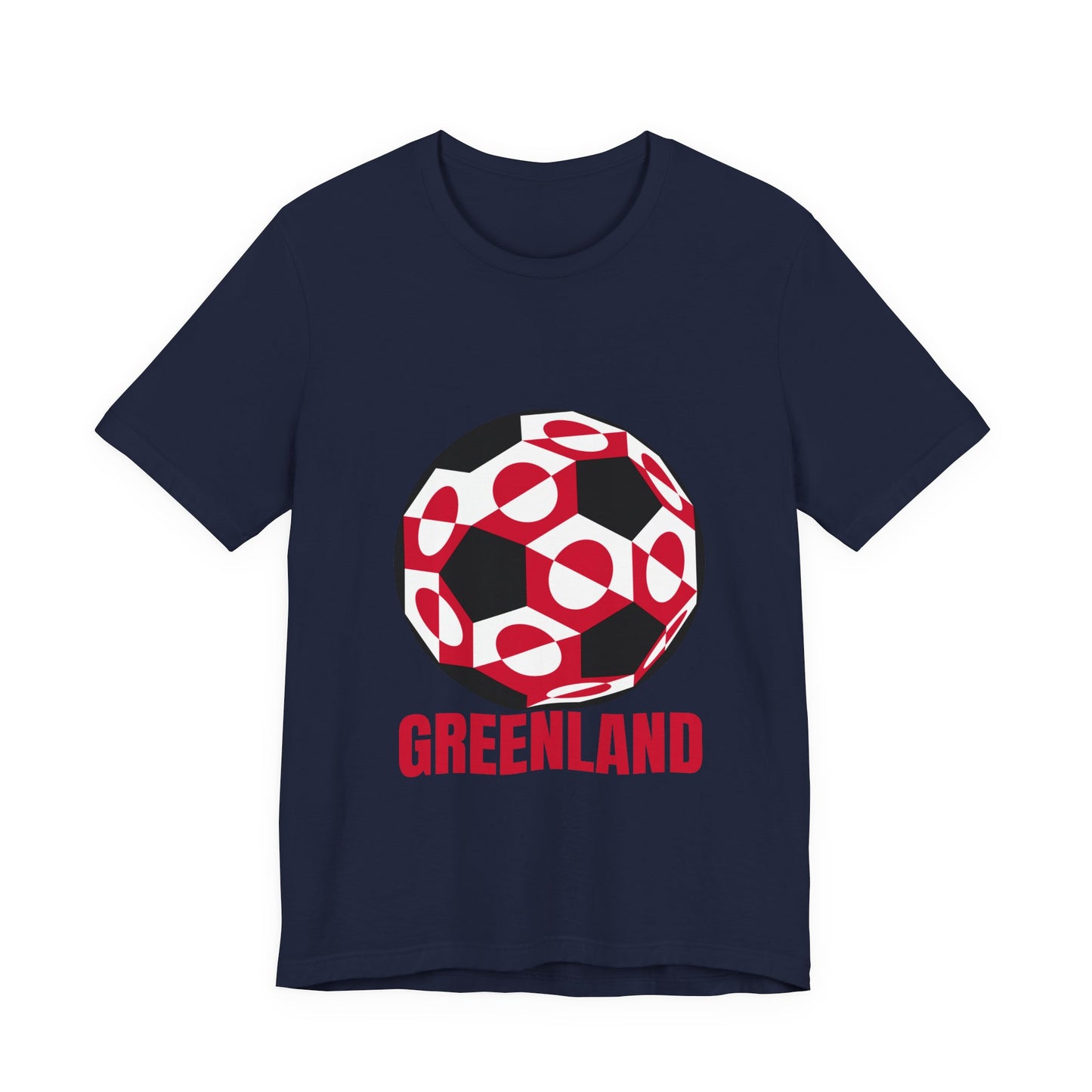 Greenland Fan Specialty Soccer Ball Design T Shirt