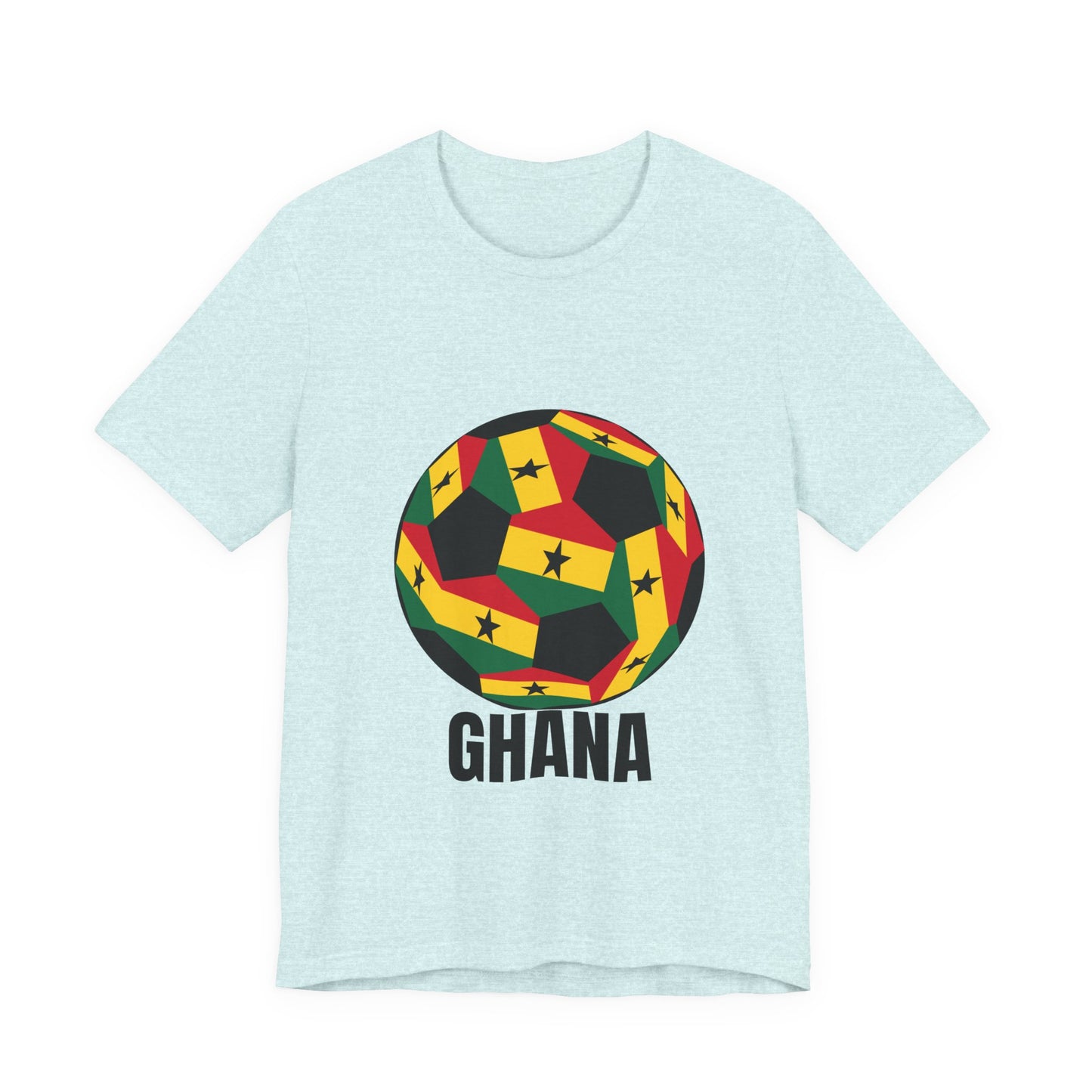 Ghana Fan Specialty Soccer Ball Design T Shirt
