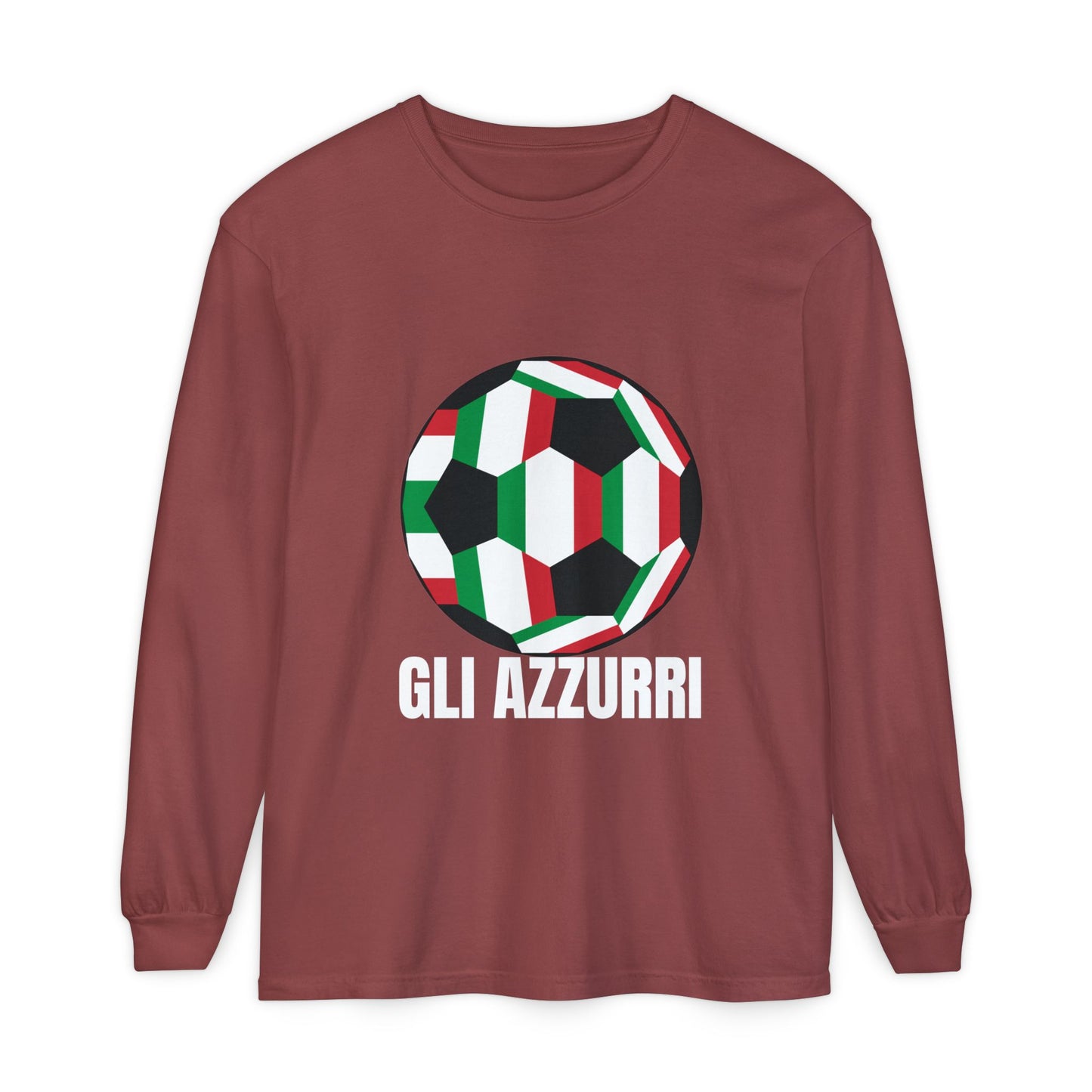 Gli Azzurri Fan Specialty Soccer Long Sleeve T-Shirt