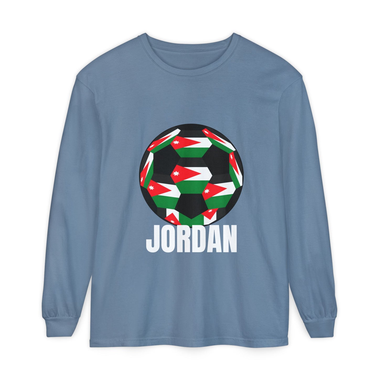 Jordan Fan Specialty Soccer Ball Design Long Sleeve Tee