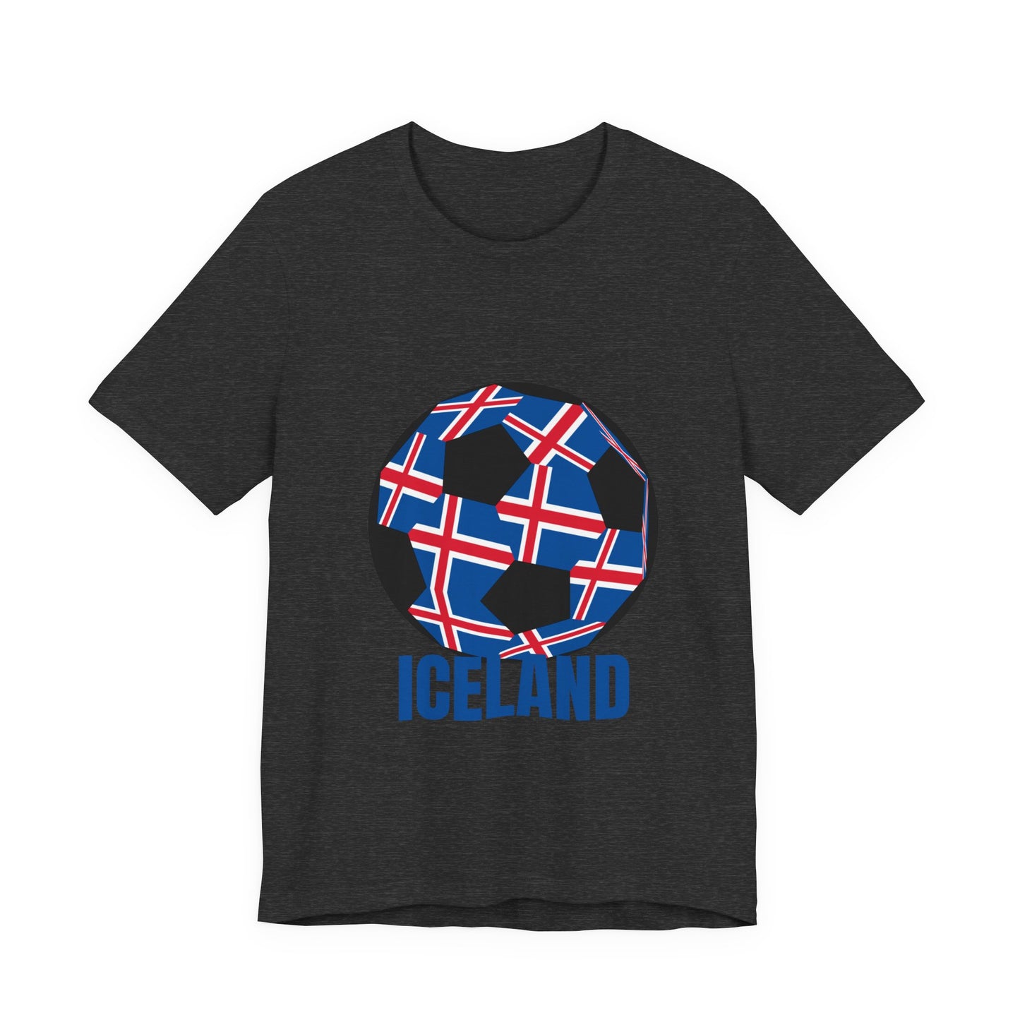 Iceland Fan Specialty Soccer Ball Design T Shirt