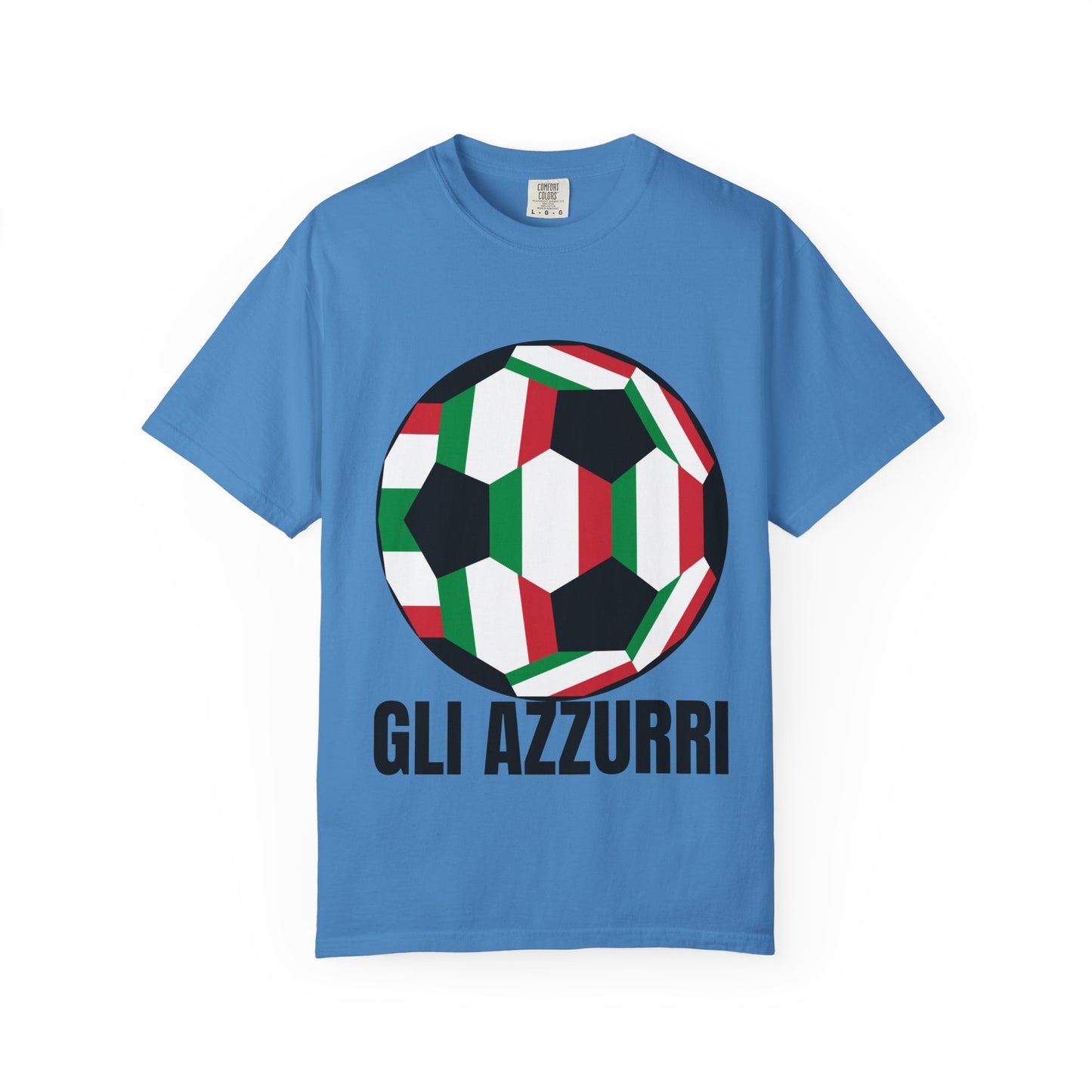 Gli Azzurri Fan Specialty Soccer Ball Design T Shirt