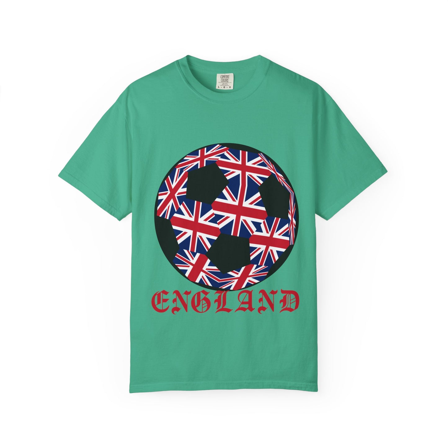 Old English Style Specialty Soccer Ball Design T Shirt