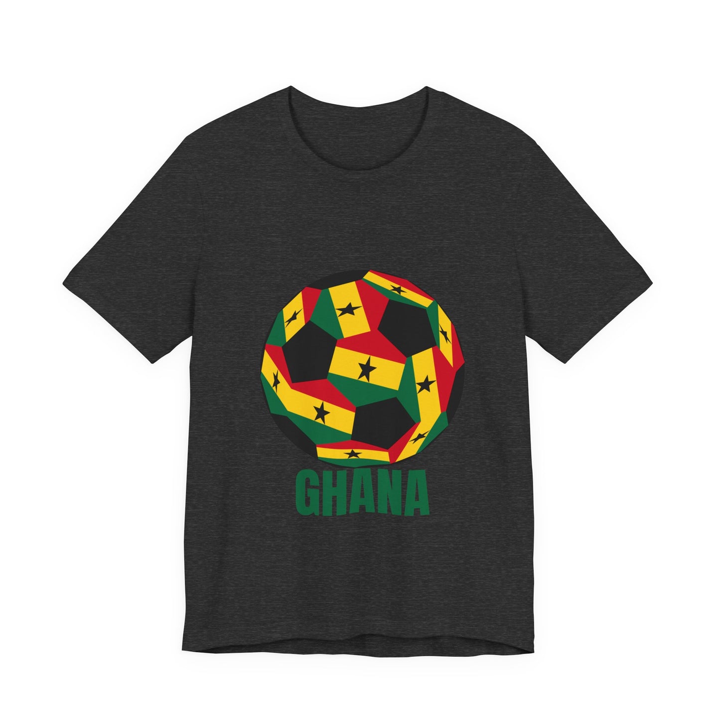 Ghana Fan Specialty Soccer Ball Design T Shirt
