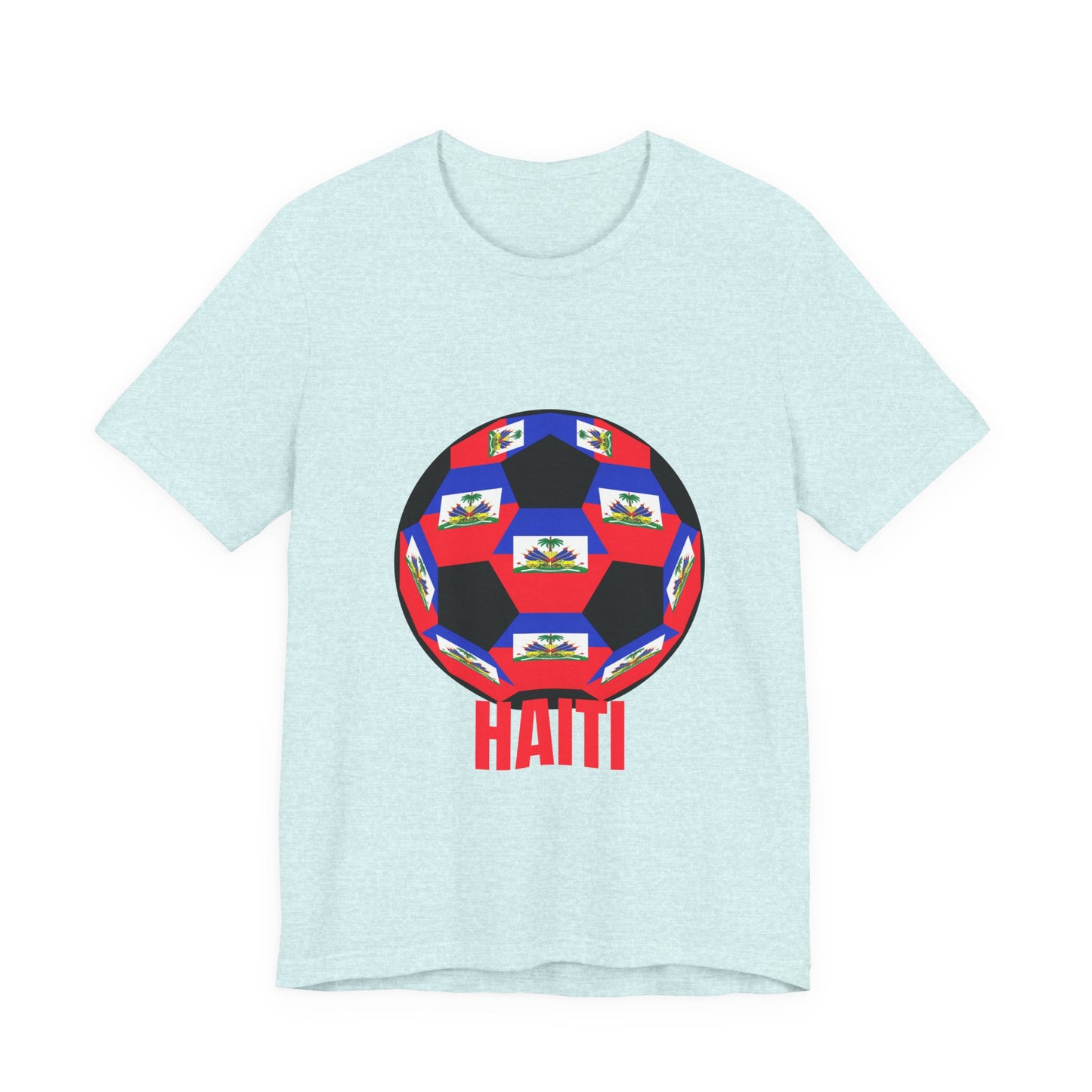 Haiti Fan Specialty Soccer Ball Design T Shirt