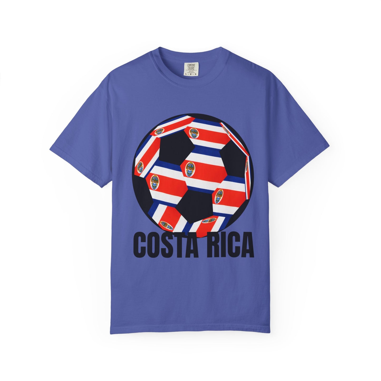 Costa Rica Fan Specialty Soccer Ball Design T Shirt