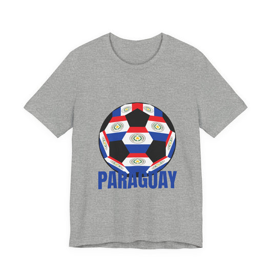 Paraguay Fan Specialty Soccer Ball Design T Shirt