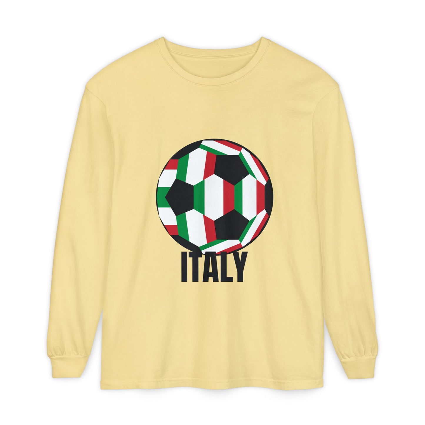 Italy Fan Specialty Soccer Ball Design T Shirt