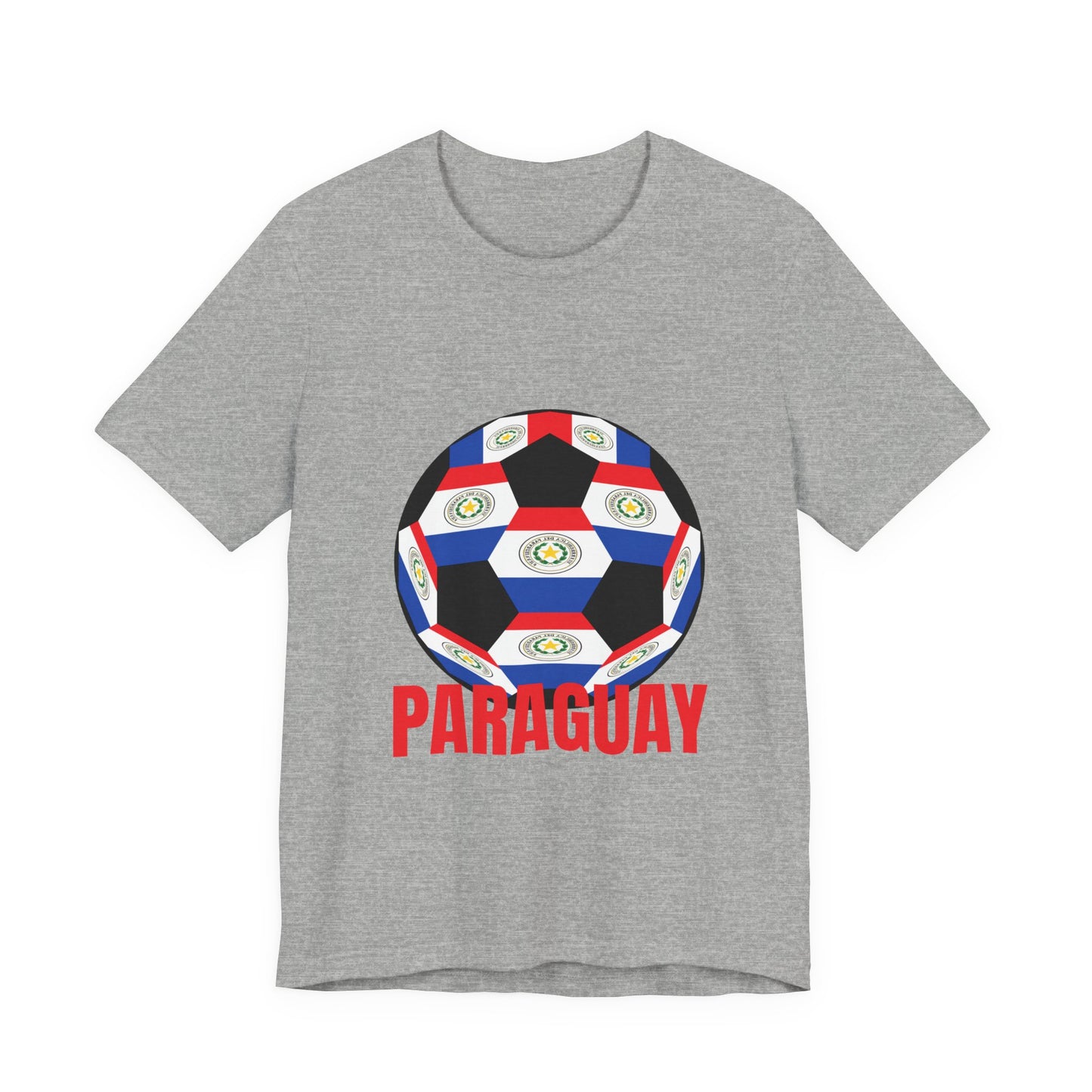 Paraguay Fan Specialty Soccer Ball Design T Shirt