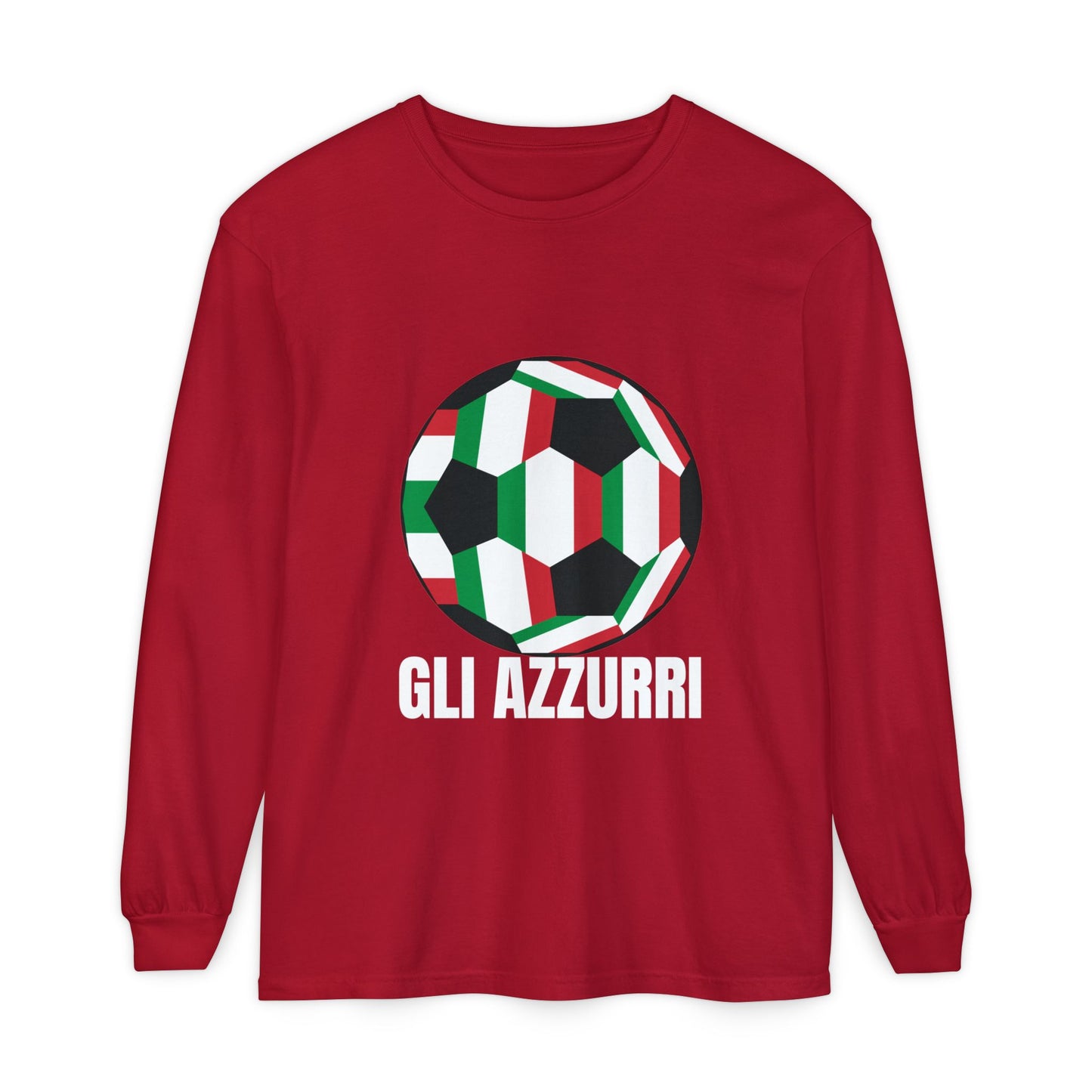 Gli Azzurri Fan Specialty Soccer Long Sleeve T-Shirt