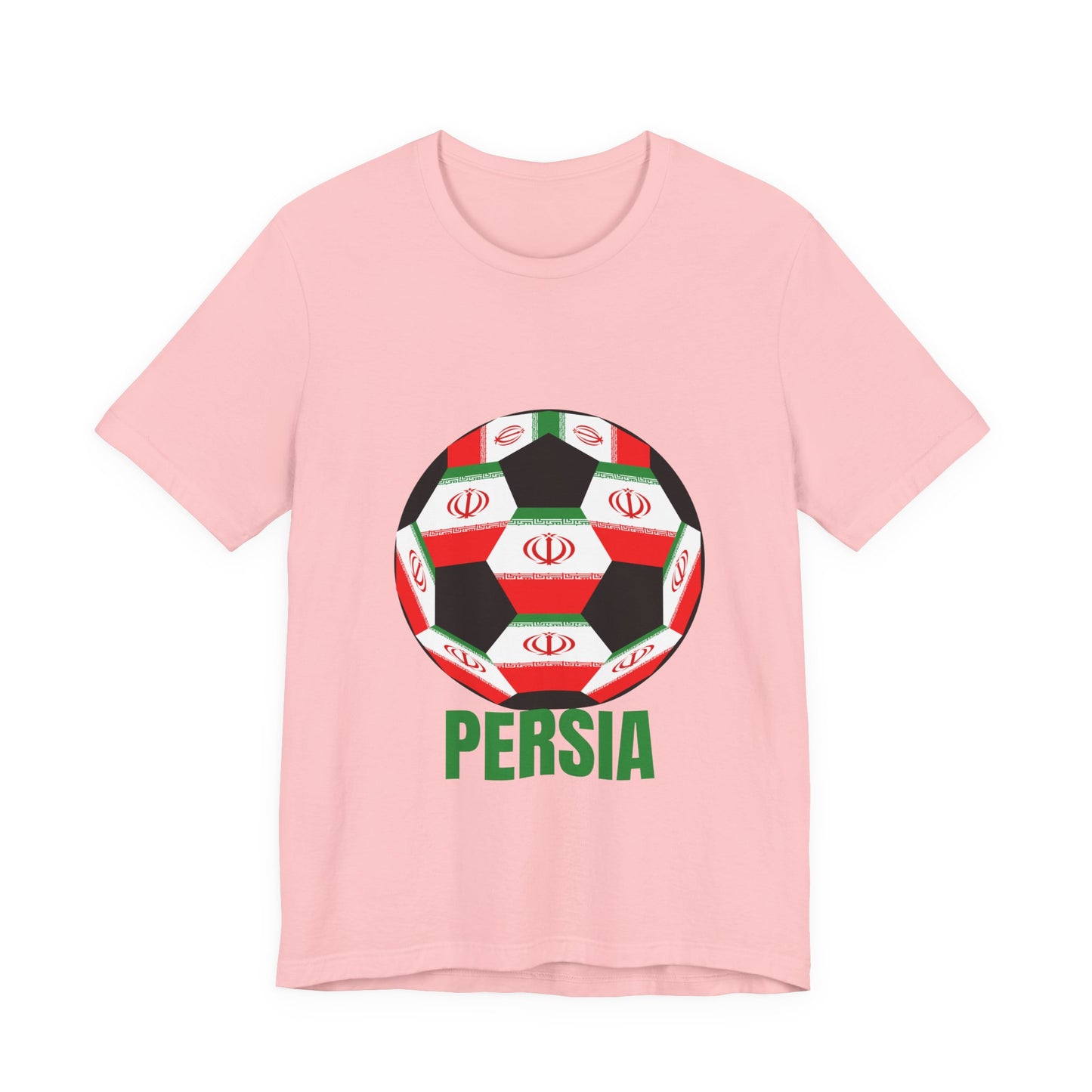 Persia Fan Specialty Soccer Ball Design T Shirt
