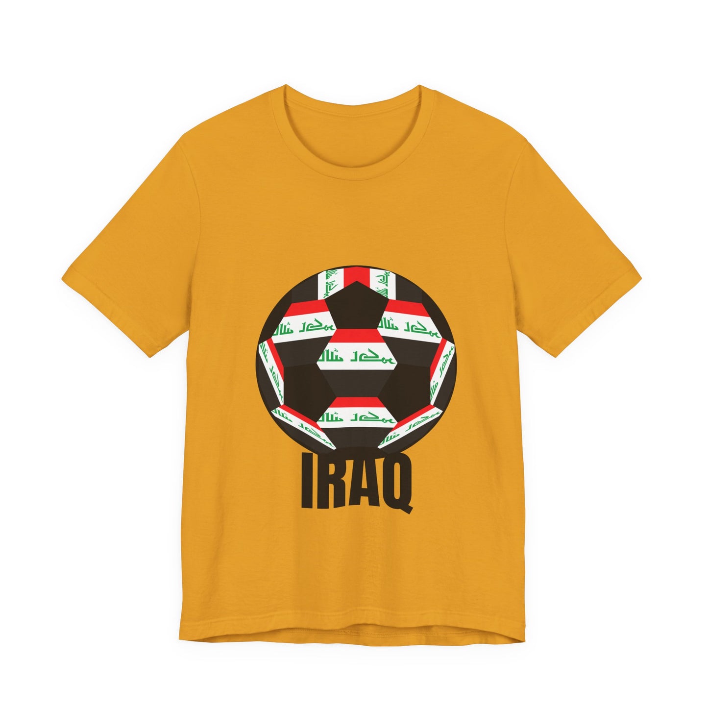 Iraq Fan Specialty Soccer Ball Design T Shirt
