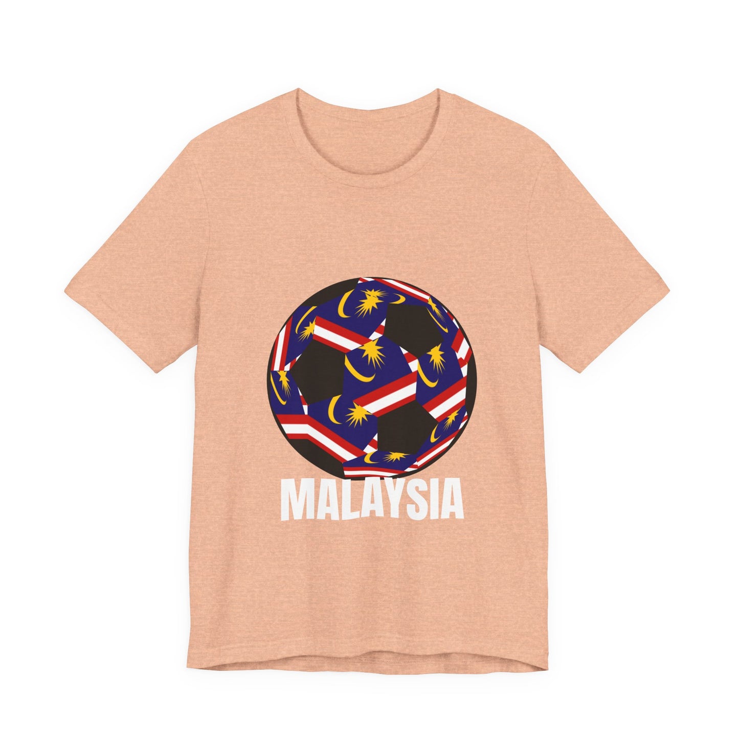 Malaysia Fan Specialty Soccer Ball Design T Shirt