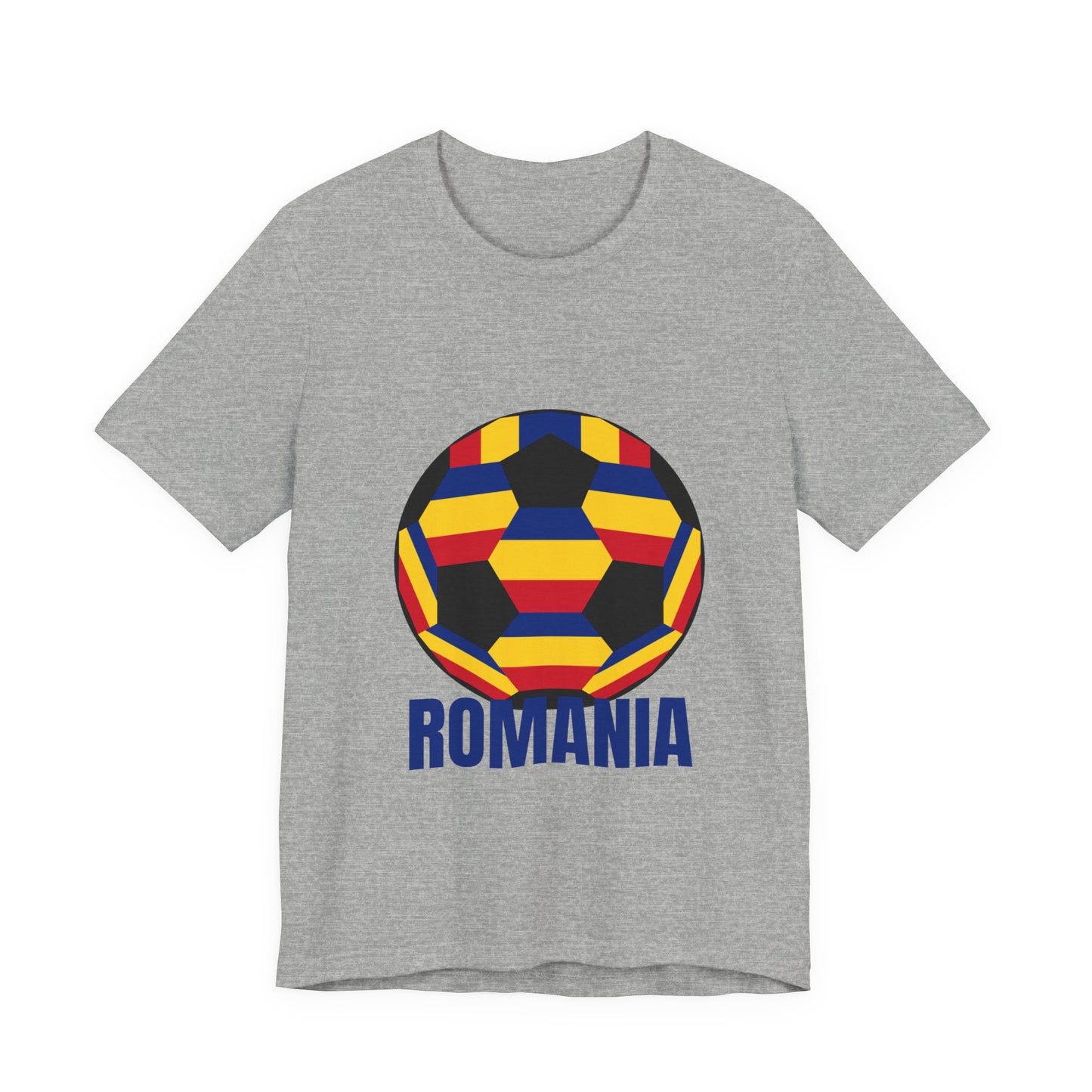 Romania Fan Specialty Soccer Ball Design T Shirt