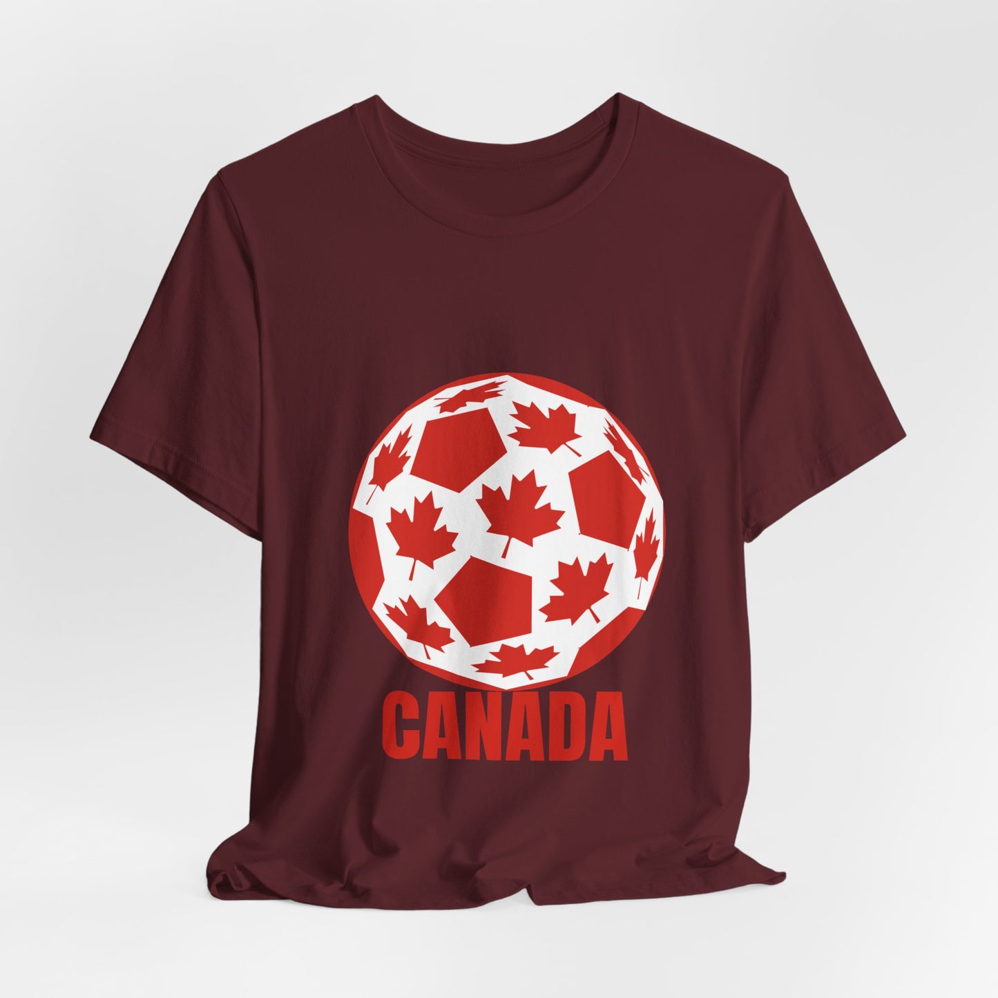 Canada Fan Specialty Soccer Ball Design T Shirt