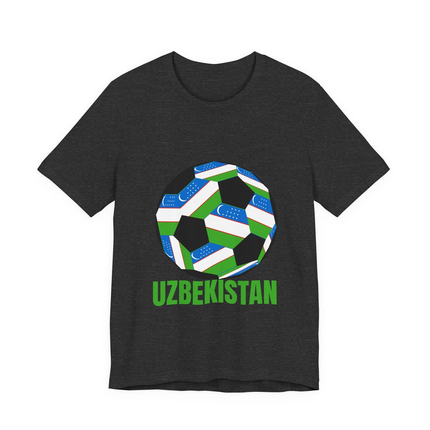 Uzbekistan Fan Specialty Soccer Ball Design T Shirt