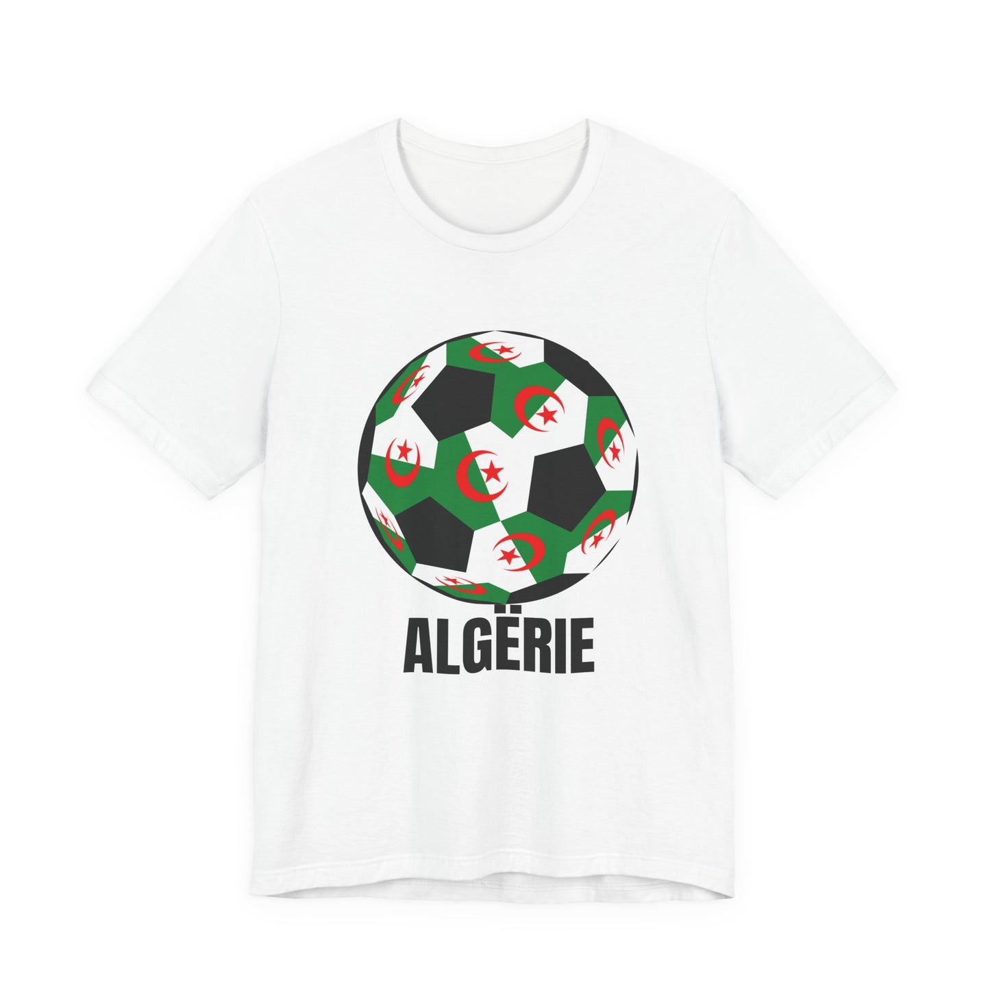 ALGËRIE Fan Specialty Soccer Ball Design T Shirt