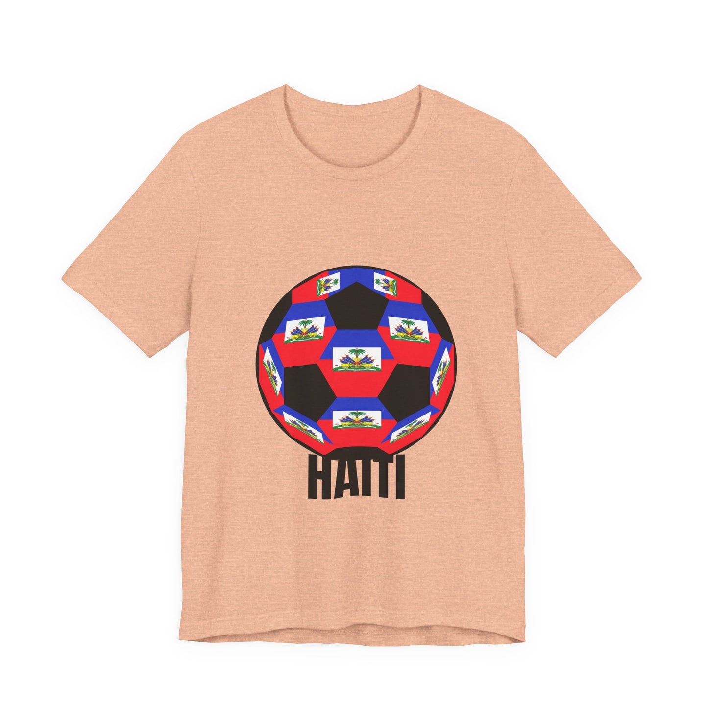 Haiti Fan Specialty Soccer Ball Design T Shirt