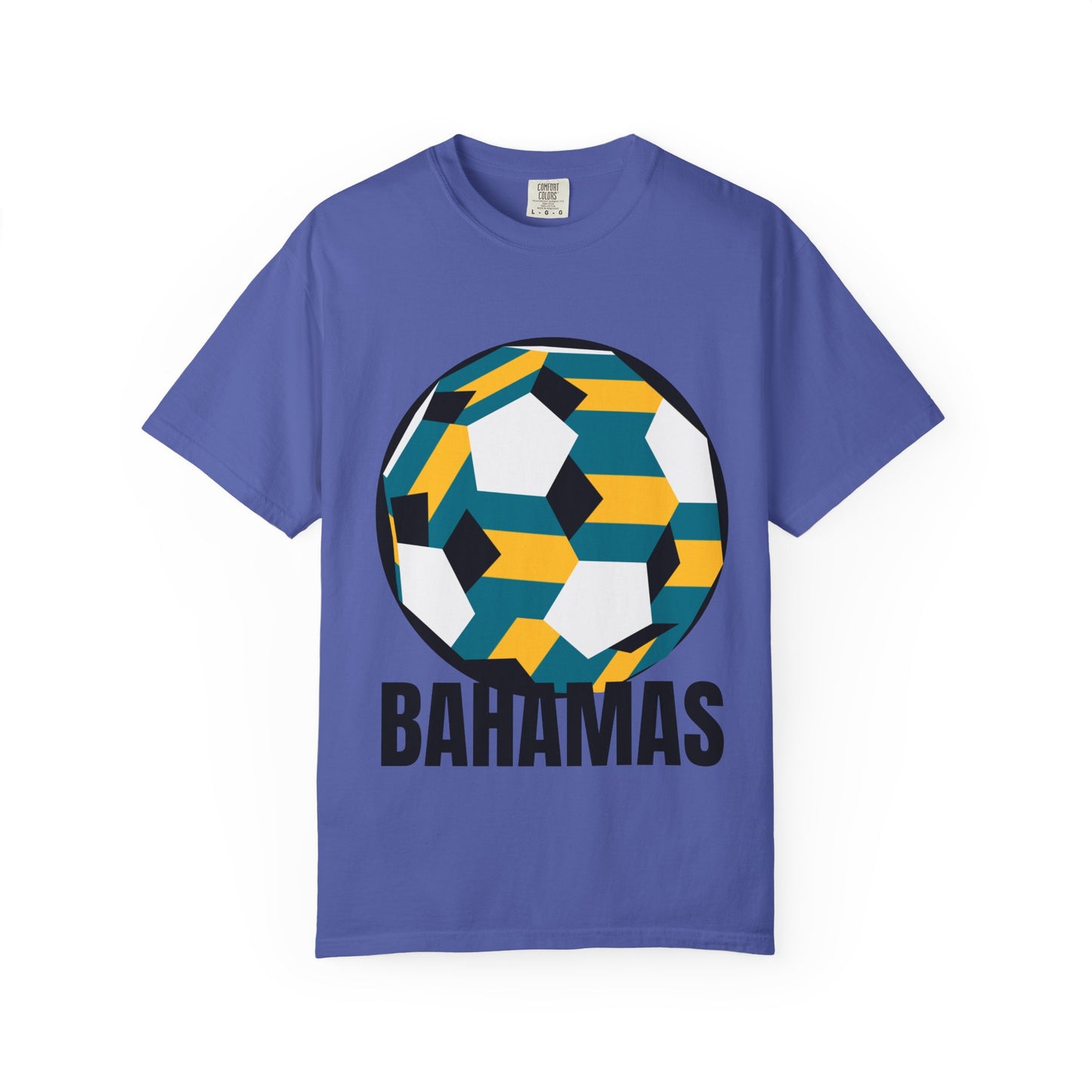 Bahamas Fan Specialty Soccer Ball Design T Shirt