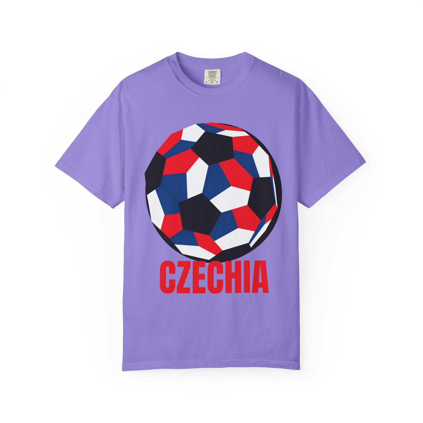 Czechia Fan Specialty Soccer Ball Design T Shirt