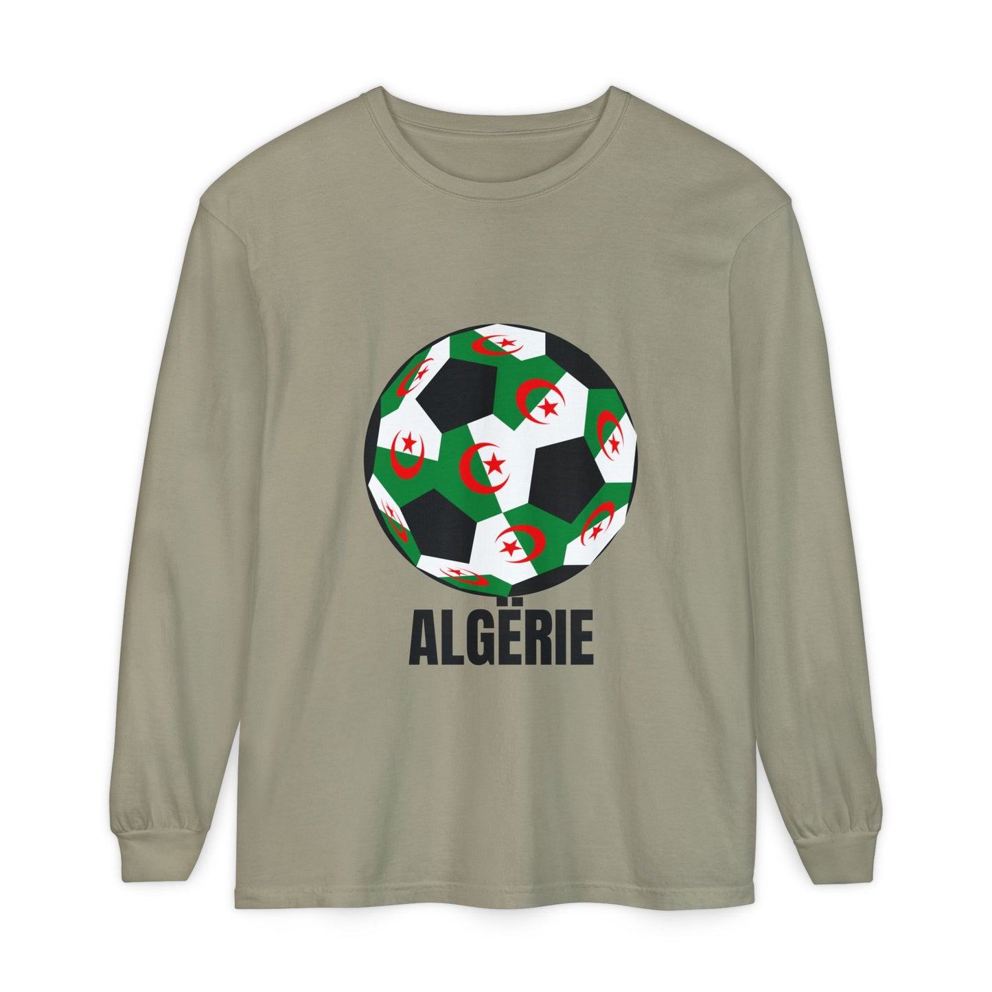 ALGËRIE Fan Specialty Soccer Ball Design T Shirt