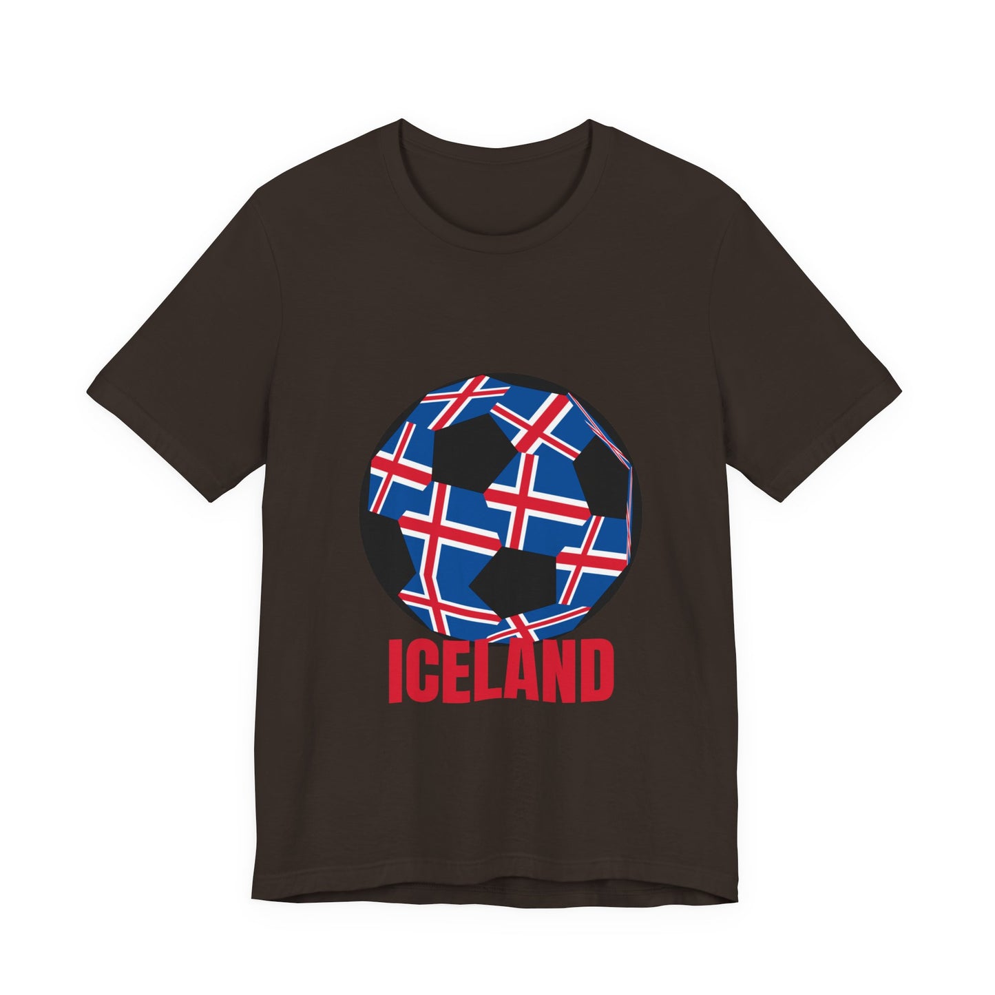 Iceland Fan Specialty Soccer Ball Design T Shirt