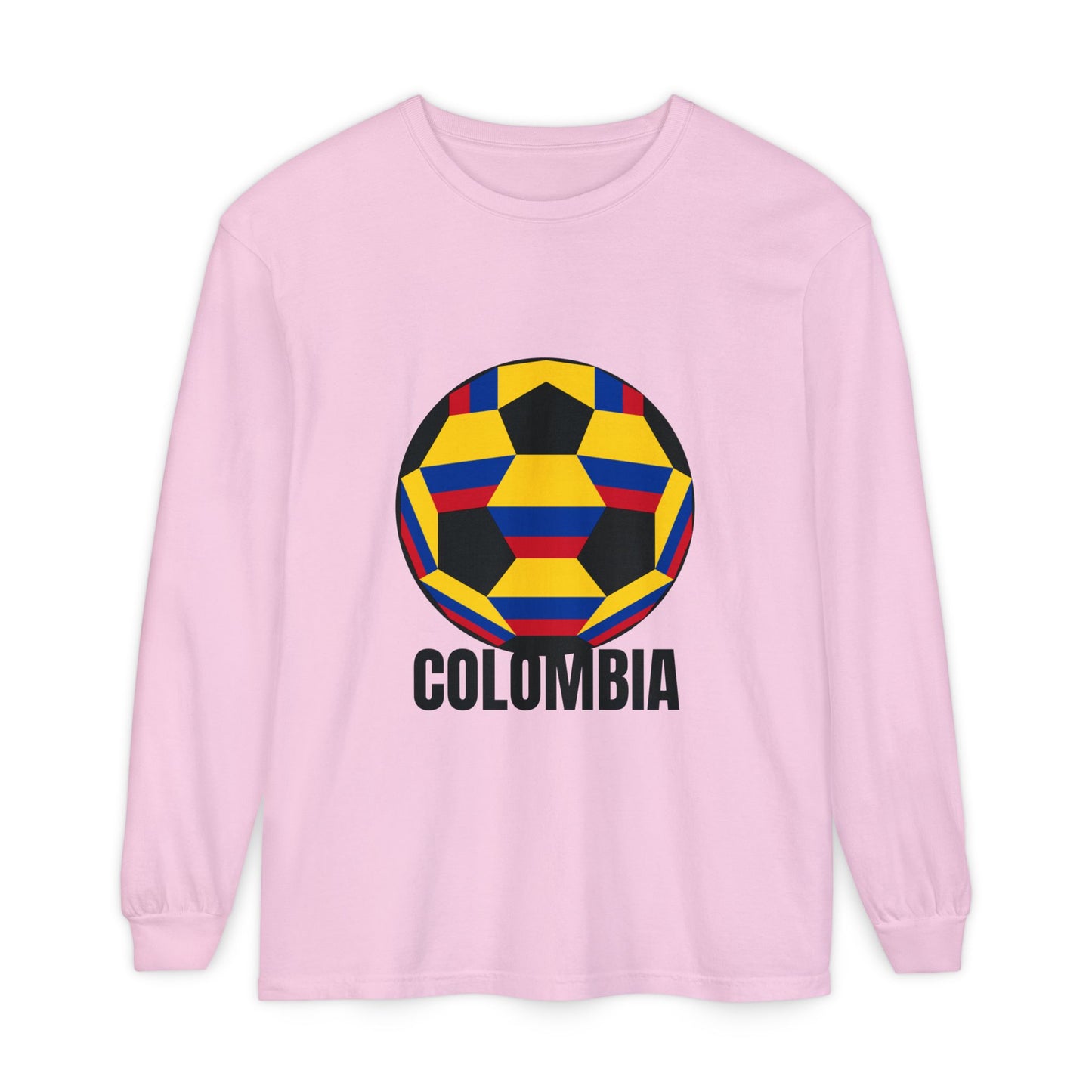Columbia Fan Specialty Soccer Ball Design Long Sleeve Tee