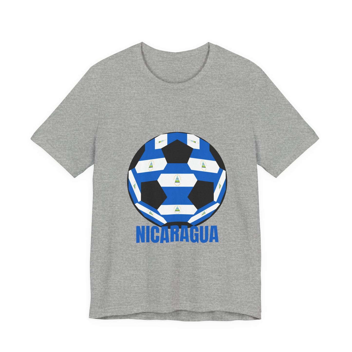Nicaragua Fan Specialty Soccer Ball Design T Shirt