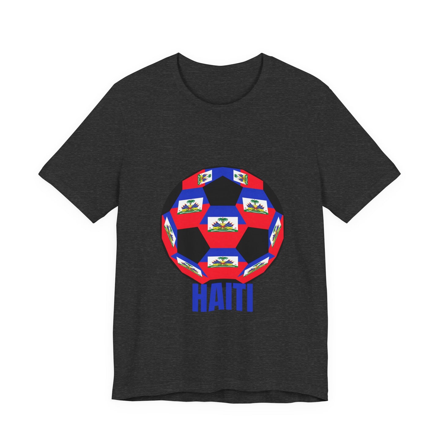 Haiti Fan Specialty Soccer Ball Design T Shirt