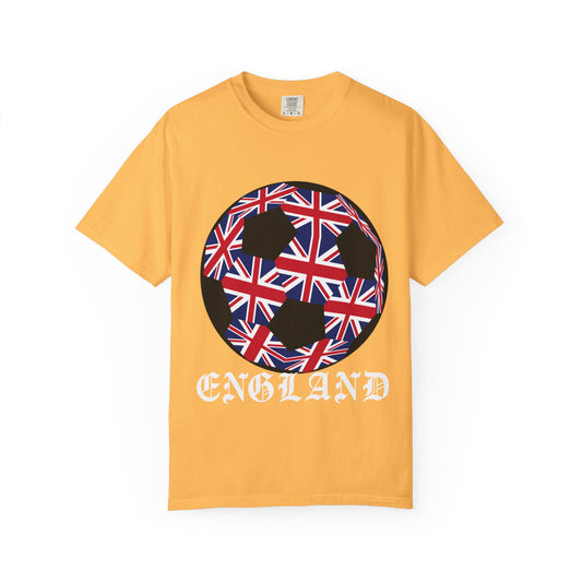 Old English Style Specialty Soccer Ball Design T Shirt
