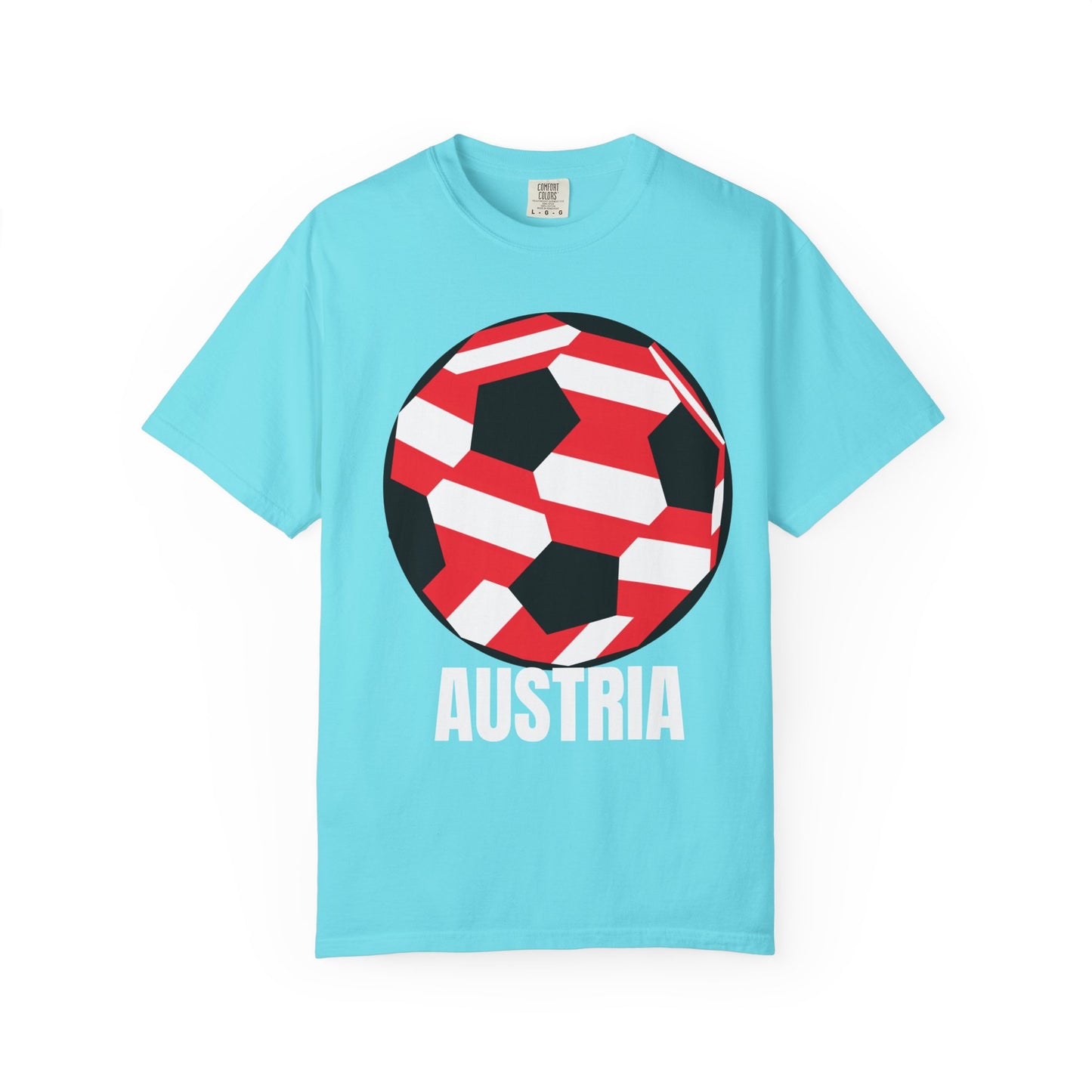 Austria Fan Specialty Soccer Ball Design T-SHirt