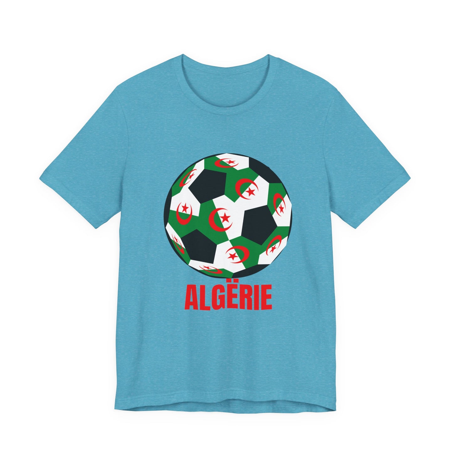 ALGËRIE Fan Specialty Soccer Ball Design T Shirt