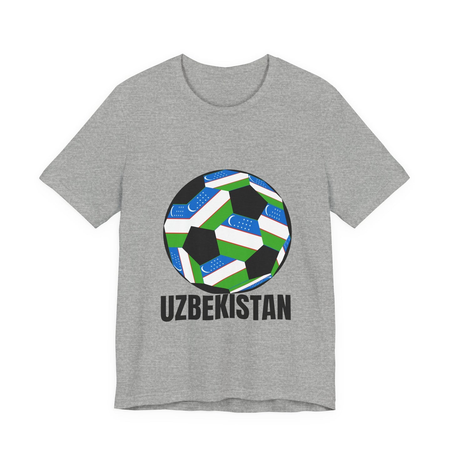 Uzbekistan Fan Specialty Soccer Ball Design T Shirt