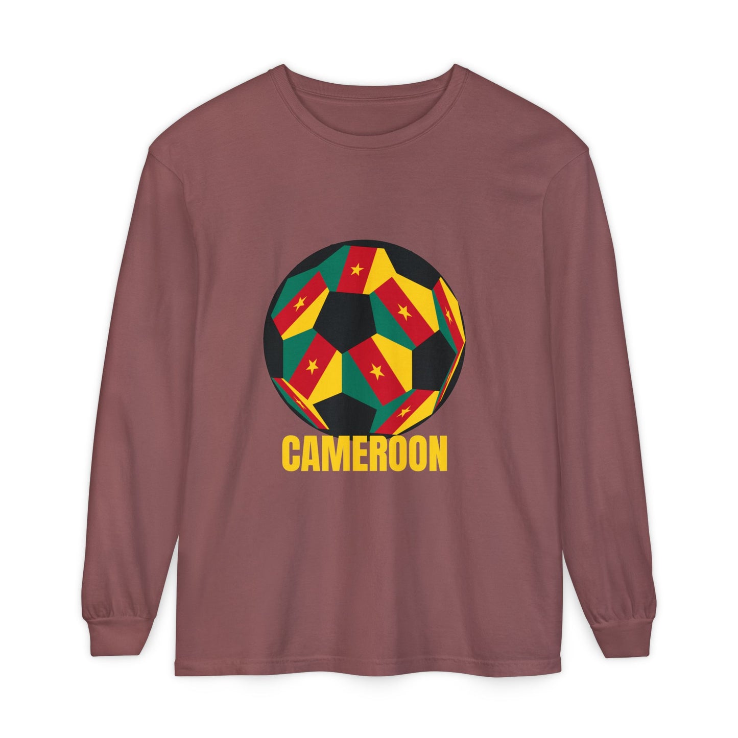 Cameroon Fan Specialty Soccer Ball Design Long Sleeve