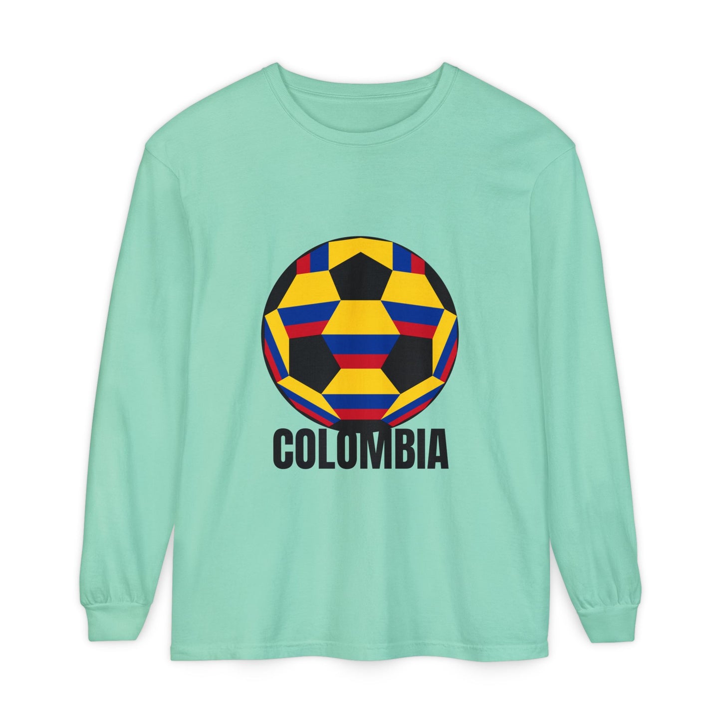 Columbia Fan Specialty Soccer Ball Design Long Sleeve Tee