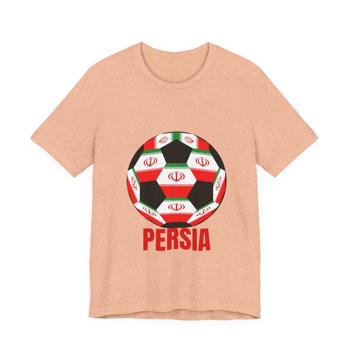 Persia Fan Specialty Soccer Ball Design T Shirt