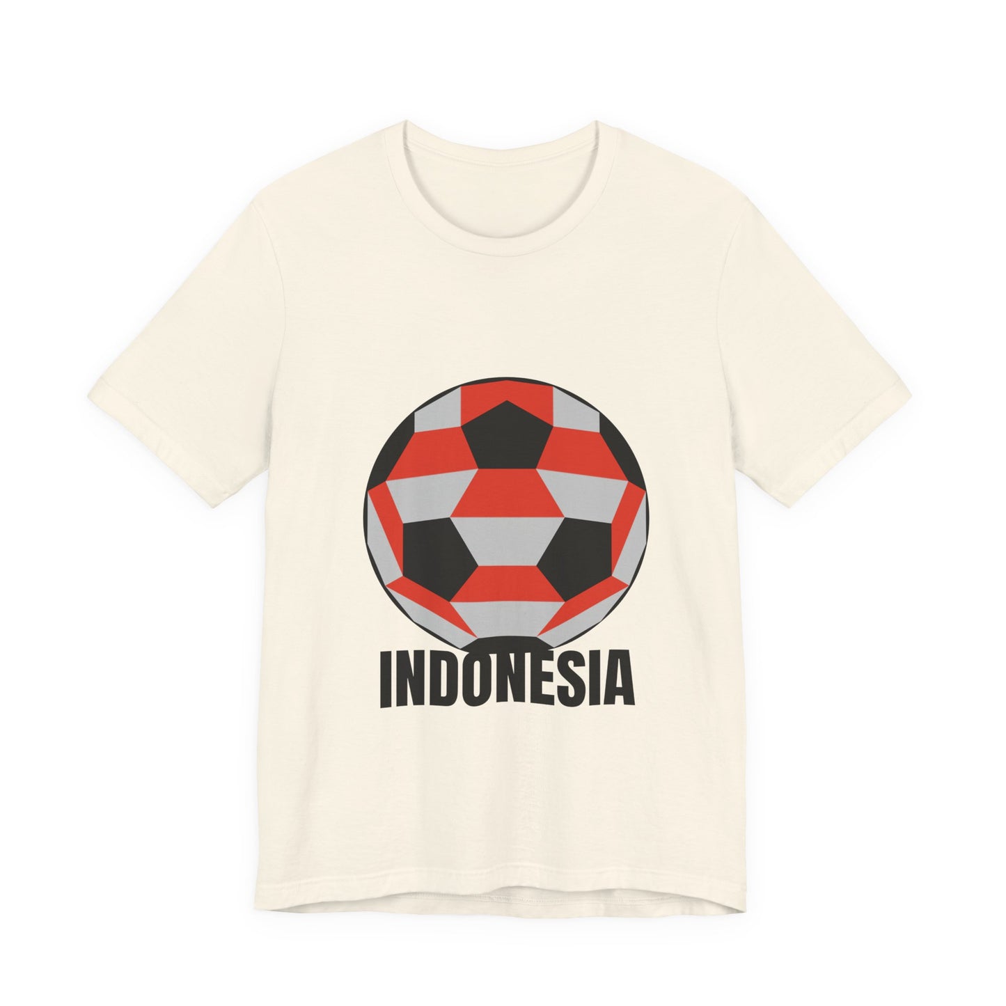 Indonesia Fan Specialty Soccer Ball Design T Shirt