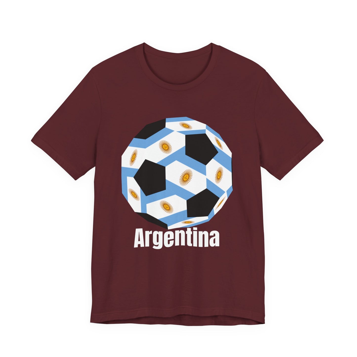 Argentina Fan Specialty Soccer Ball Design T Shirt