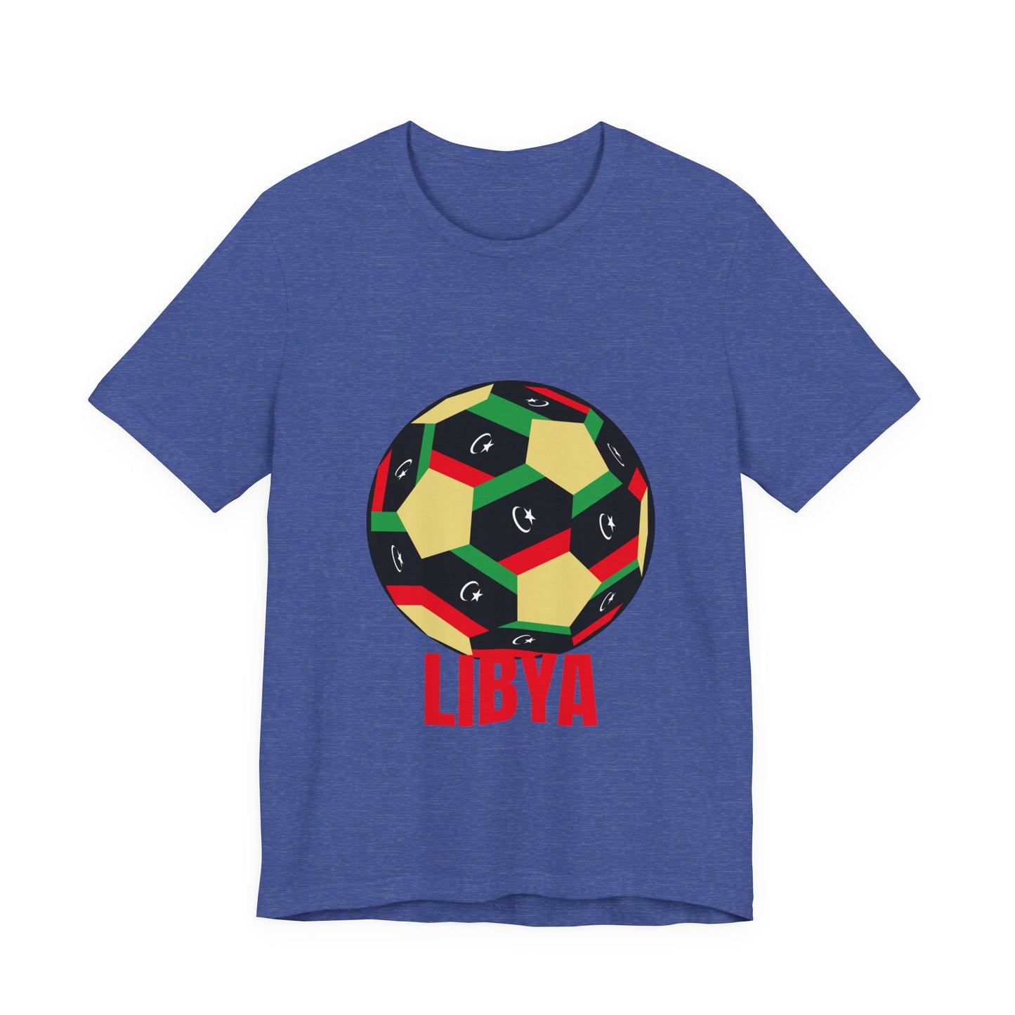Libya Fan Specialty Soccer Ball Design T Shirt
