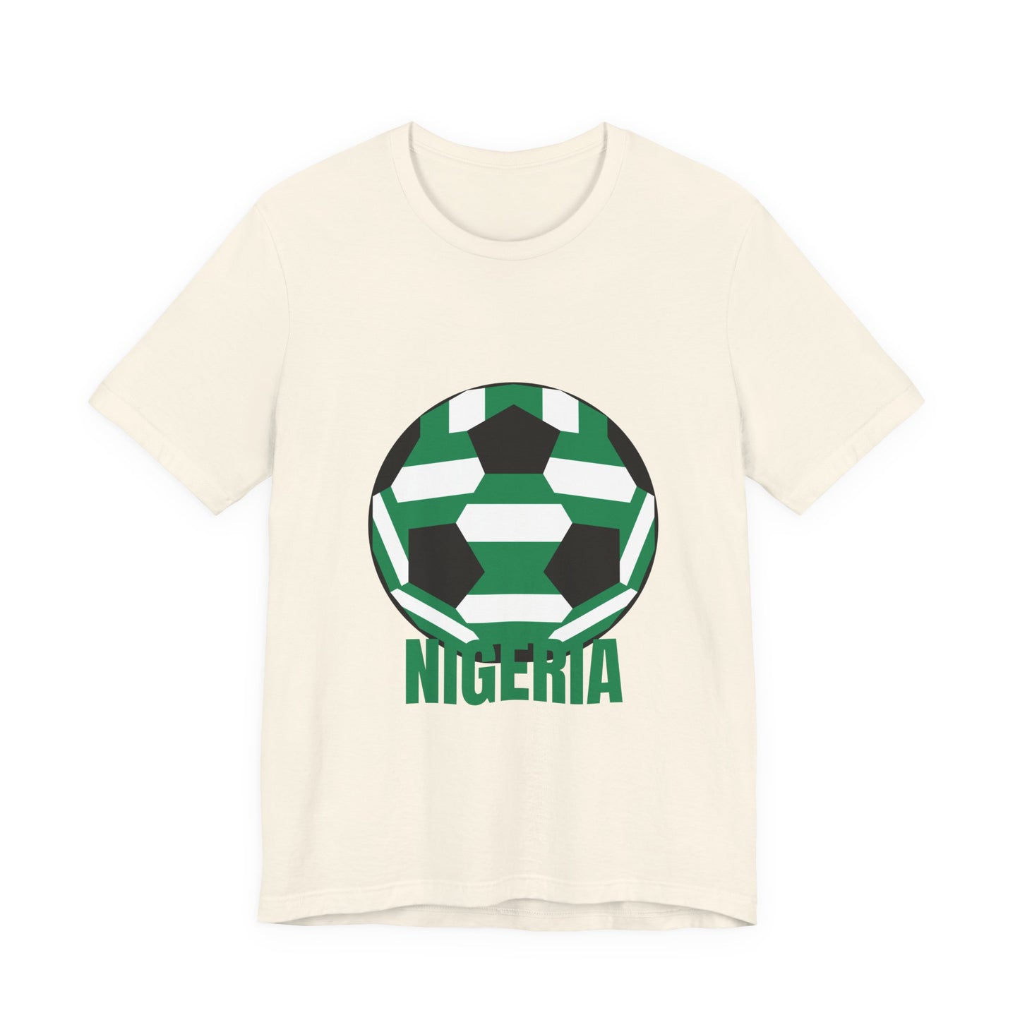 Nigeria Fan Specialty Soccer Ball Design T Shirt