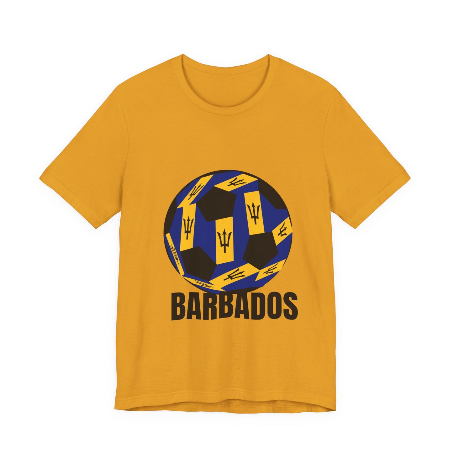 Barbados Fan Specialty Soccer Ball Design T Shirt