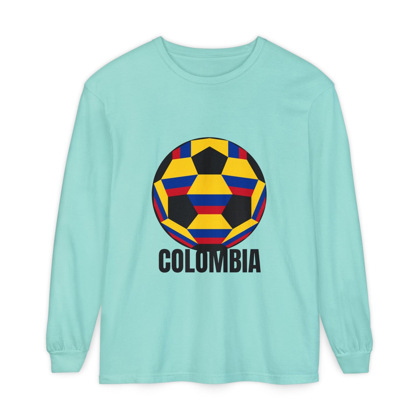 Columbia Fan Specialty Soccer Ball Design Long Sleeve Tee