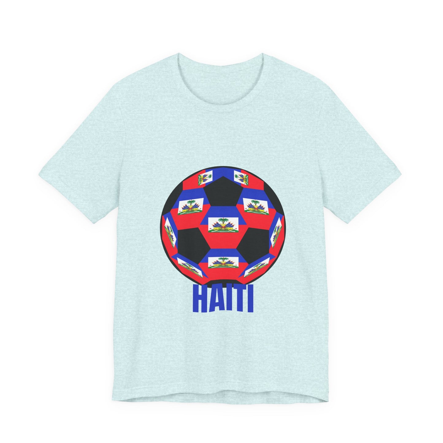 Haiti Fan Specialty Soccer Ball Design T Shirt