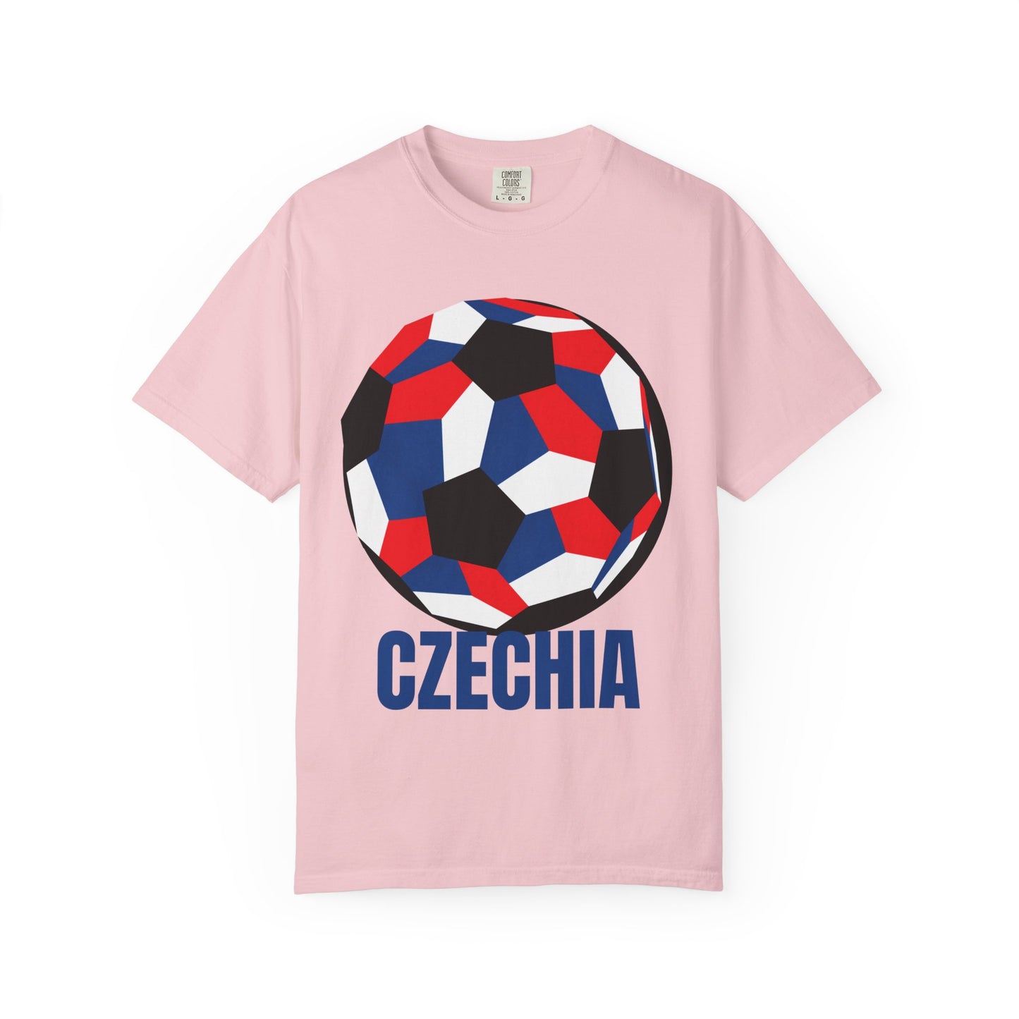 Czechia Fan Specialty Soccer Ball Design T Shirt
