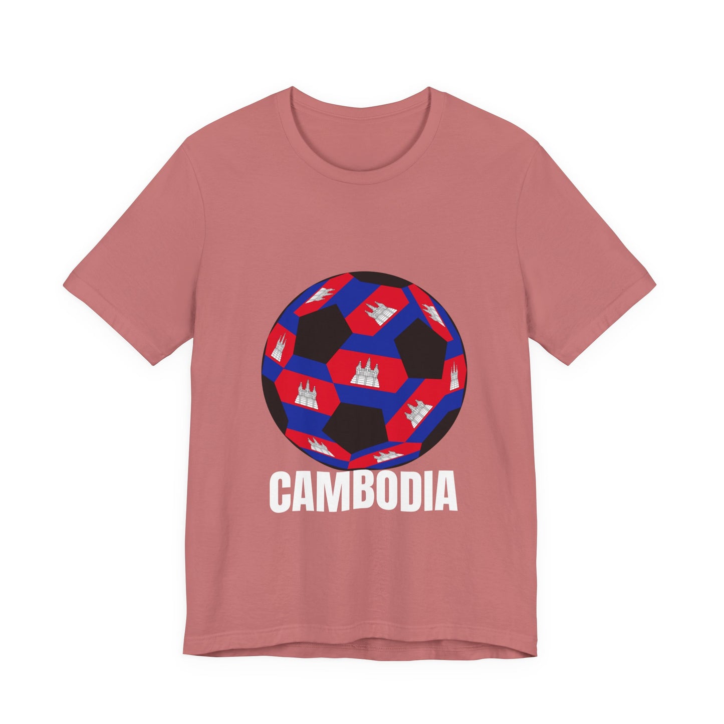 Cambodia Fan Specialty Soccer Ball Design T Shirt