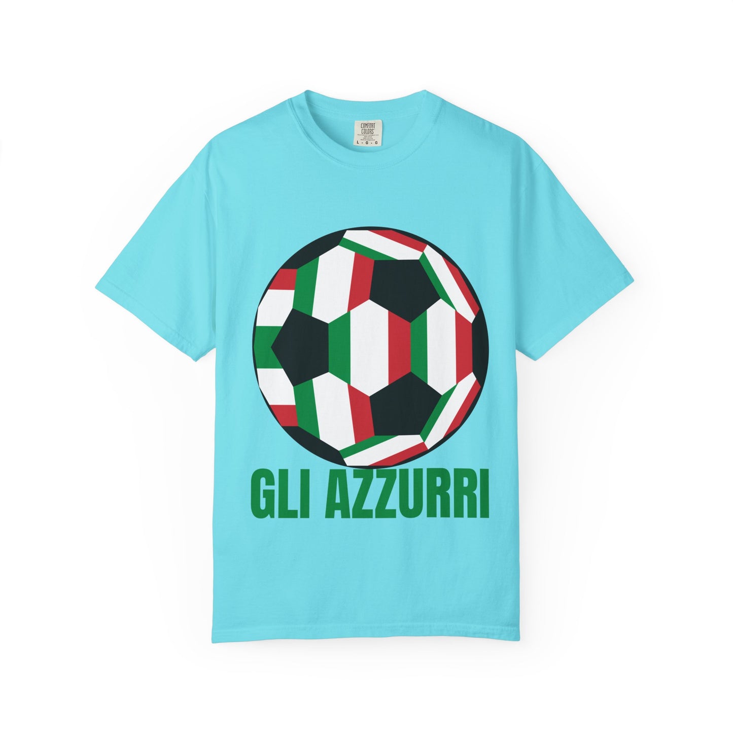 Gli Azzurri Fan Specialty Soccer Ball Design T Shirt