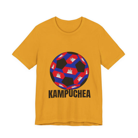 Kampuchea Fan Specialty Soccer Ball Design T Shirt