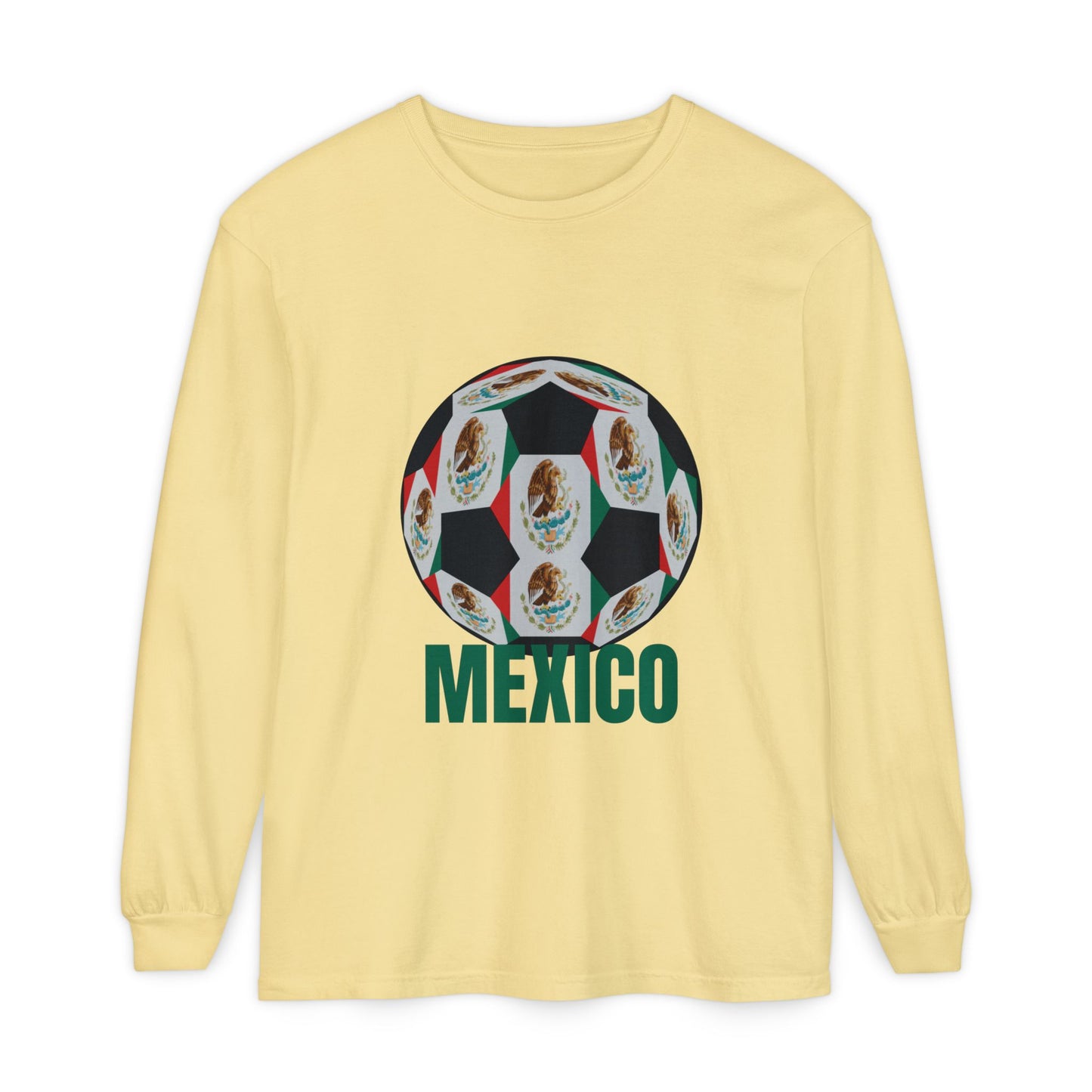 Mexico Fan Specialty Soccer Ball Design Long Sleeve